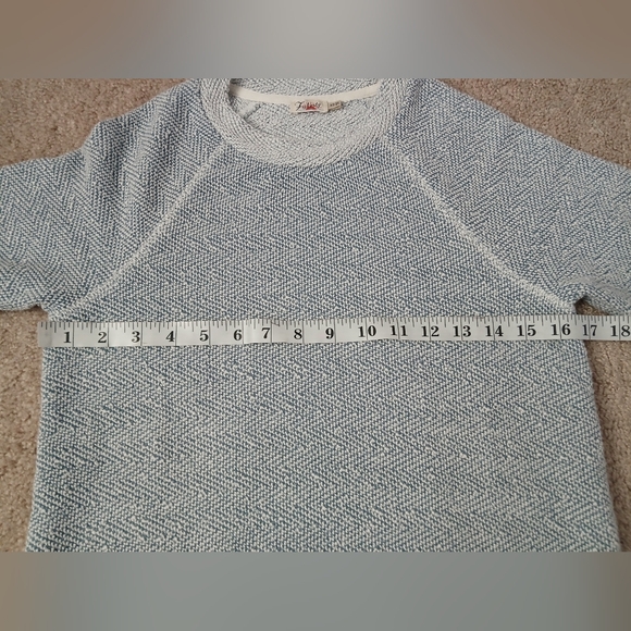 Women's Faherty Whitewater Crewneck Size XS  Blue - Picture 7 of 10